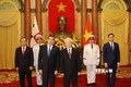 越共中央总书记、国家主席阮富仲接受3国新任驻越大使递交的国书