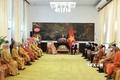 国家主席阮春福会见越南佛教协会领导代表团