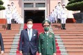 日本防卫大臣岸信夫对越南进行正式访问