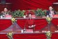 Chủ tịch Quốc hội Nguyễn Thị Kim Ngân thay mặt Đoàn Chủ tịch điều hành phiên bế mạc Đại hội XIII. Ảnh: TTXVN