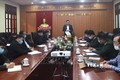 Chủ tịch UBND tỉnh Hà Giang phát biểu chỉ đạo tại buổi họp khẩn chiều 5/2. Ảnh: Minh Tâm - TTXVN