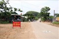 Khu vực đặt chốt kiểm soát, phòng chống dịch COVID-19 tại bản Nà Bó, xã Nà Bó, huyện Mai Sơn. Ảnh: Hữu Quyết - TTXVN