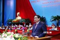 Thủ tướng Phạm Minh Chính phát biểu chúc mừng Đại hội. Ảnh: Dương Giang-TTXVN