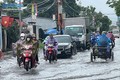Nhiều tuyến đường nội thành Quảng Ngãi ngập sâu do mưa lớn