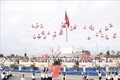 Quảng trường diễn ra Lễ thượng cờ Thống nhất non sông năm 2022. Ảnh: Thống Nhất - TTXVN