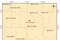 Bản đồ chấn tâm trận động đất có độ lớn 3.8 vào lúc 10 giờ 40 phút 34 giây, ngày 15/9, tại toạ độ 14.855 Vĩ Bắc - 108.283 Kinh Đông, thuộc huyện Kon Plông, tỉnh Kon Tum. Ảnh: igp-vast.vn