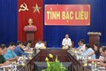 Phó Chủ tịch UBND tỉnh Bạc Liêu Phan Thanh Duy phát biểu tại buổi làm việc. Ảnh: Tuấn Kiệt – TTXVN