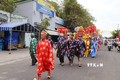 Lễ thỉnh long vị Bà Lớn, ông Nam Hải và Thần hoàng về Dinh tại Lễ hội Dinh Cô, thị trấn Long Hải, huyện Long Điền (Bà Rịa-Vũng Tàu). Ảnh: Hoàng Nhị - TTXVN