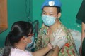 Chiến sỹ Bệnh viện dã chiến cấp 2 số 3 Việt Nam được tiêm vaccine phòng COVID-19 trước khi lên đường nhận nhiệm vụ tại Nam Sudan. Ảnh: Đinh Hằng - TTXVN