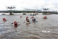 Giải đua thuyền ván SUP thành phố Cần Thơ thu hút nhiều người tham gia