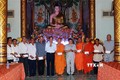 Đoàn công tác Hội đồng Dân tộc của Quốc hội chúc Tết Chôl Chnăm Thmây tại Vĩnh Long