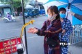岘港市自动感应手消毒器投入使用