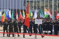 越南军队代表团在参加在俄罗斯举行的“军队-2020”国际军事技术论坛暨“国际军事比赛-2020”