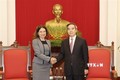 越共中央经济部长阮文平会见来越履新的澳大利亚驻越大使