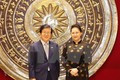 越南国会主席阮氏金银与韩国国会议长朴炳锡举行会谈