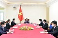 越南政府总理范明政与德国总理默克尔通电话