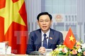 越南国会主席王廷惠与新加坡国会议长陈川仁举行视频会谈