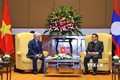 越南祖国阵线中央委员会主席杜文战会见老挝人民民主共和国国会主席赛宋蓬·丰威汉