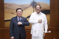 越南国会主席王廷惠会见印度副总统兼联邦院议长文卡亚•奈杜