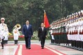 政府总理范明政主持仪式 欢迎老挝政府总理潘坎·维帕万访问越南