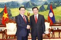 越南国会主席王廷惠礼节性拜会老挝人民革命党中央总书记、国家主席