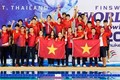 越南蹼泳队排名2022年蹼泳世界杯泰国站第一名