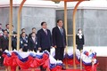 越南政府总理范明政开始对老挝进行正式访问