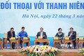 越南政府总理范明政与全国青年对话
