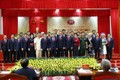 Ra mắt đoàn đại biểu Đảng bộ huyện Na Hang đi dự đại hội Đảng bộ cấp trên. Ảnh: Nam Sương – TTXVN