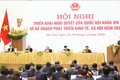 Thủ tướng Nguyễn Xuân Phúc chủ trì Hội nghị Chính phủ với các địa phương (triển khai Nghị quyết của Quốc hội khóa XIV về kế hoạch triển khai phát triển kinh tế - xã hội năm 2021. Ảnh: Thống Nhất – TTXVN