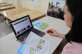 Giáo viên cấp Tiểu học của thành phố Hà Nội dạy trực tuyến ngay từ những ngày đầu tiên của năm học mới. Ảnh: Thanh Tùng - TTXVN