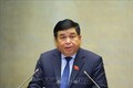 Bộ trưởng Bộ Kế hoạch và Đầu tư Nguyễn Chí Dũng trình bày Tờ trình về dự kiến kế hoạch cơ cấu lại nền kinh tế giai đoạn 2021 - 2025. Ảnh: Văn Điệp – TTXVN