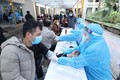 Khám sàng lọc trước khi tiêm vắc xin phòng COVID-19 tại Trung tâm Kiểm soát bệnh tật tỉnh Lạng Sơn. Ảnh: Anh Tuấn - TTXVN