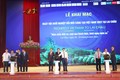Các đại biểu khởi động Ngày hội khởi nghiệp đổi mới sáng tạo Việt Nam 2022 tại Lai Châu. Ảnh: Việt Hoàng-TTXVN