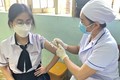Nhiều học sinh trên địa bàn tỉnh Phú Yên được tiêm vaccine phòng COVID-19 sau buổi Lễ phát động chiến dịch truyền thông. Ảnh: Tường Quân - TTXVN