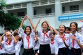 Niềm vui của học sinh Trường trung học cơ sở Tôn Đức Thắng ở phường 5, thành phố Sóc Trăng. Ảnh: An Hiếu