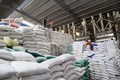 Kho gạo xuất khẩu đi Philippines, Trung Quốc tại Công ty TNHH Dương Vũ, huyện Thủ Thừa, tỉnh Long An. Ảnh: Hồng Đạt - TTXVN