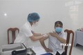 Tiêm vaccine phòng COVID-19 cho cán bộ Sở y tế tỉnh Cao Bằng. Ảnh: Chu Hiệu - TTXVN