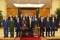 Tổng Bí thư Nguyễn Phú Trọng cùng các đồng chí lãnh đạo, nguyên lãnh đạo Đảng, Nhà nước chụp ảnh chung. Ảnh: Trí Dũng – TTXVN