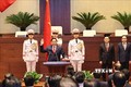 Thủ tướng Chính phủ Phạm Minh Chính tuyên thệ nhậm chức trước Quốc hội, đồng bào và cử tri cả nước. Ảnh: Trí Dũng - TTXVN