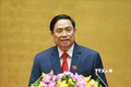 Thủ tướng Chính phủ Phạm Minh Chính phát biểu nhậm chức. Ảnh: Phương Hoa - TTXVN