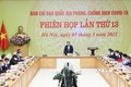 Thủ tướng Phạm Minh Chính chủ trì phiên họp lần thứ 13 Ban Chỉ đạo Quốc gia phòng, chống dịch COVID-19. Ảnh: Dương Giang-TTXVN