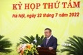 Chủ tịch UBND thành phố Hà Nội Trần Sỹ Thanh phát biểu nhận nhiệm vụ. Ảnh: Văn Điệp - TTXVN