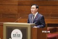 Chủ tịch Quốc hội Vương Đình Huệ phát biểu bế mạc kỳ họp. Ảnh: Doãn Tấn - TTXVN