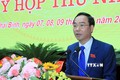Tân Phó Chủ tịch HĐND tỉnh Thái Bình Vũ Ngọc Trì phát biểu tại kỳ họp. Ảnh: Thế Duyệt – TTXVN