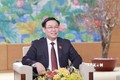 Chủ tịch Quốc hội Vương Đình Huệ trả lời phỏng vấn của phóng viên Thông tấn xã Việt Nam. Ảnh: Doãn Tấn - TTXVN