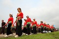 Đồng bào dân tộc Mường ở huyện Nho Quan, tỉnh Ninh Bình biểu diễn dân ca, dân vũ, dân nhạc. Ảnh: Thùy Dung - TTXVN