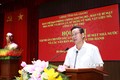 Chủ tịch UBND tỉnh Hà Giang Nguyễn Văn Sơn phát biểu tại hội nghị. Ảnh: Minh Tâm-TTXVN