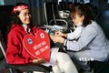 Cô giáo Trần Thị Phượng, giáo viên Trường mầm non Tân Phong đã 7 lần hiến máu tình nguyện. Ảnh: Nguyễn Oanh - TTXVN