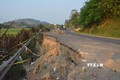 Nguy cơ xảy ra tai nạn do chậm khắc phục sạt lở trên tuyến đường nối hai huyện Lắk và Krông Ana